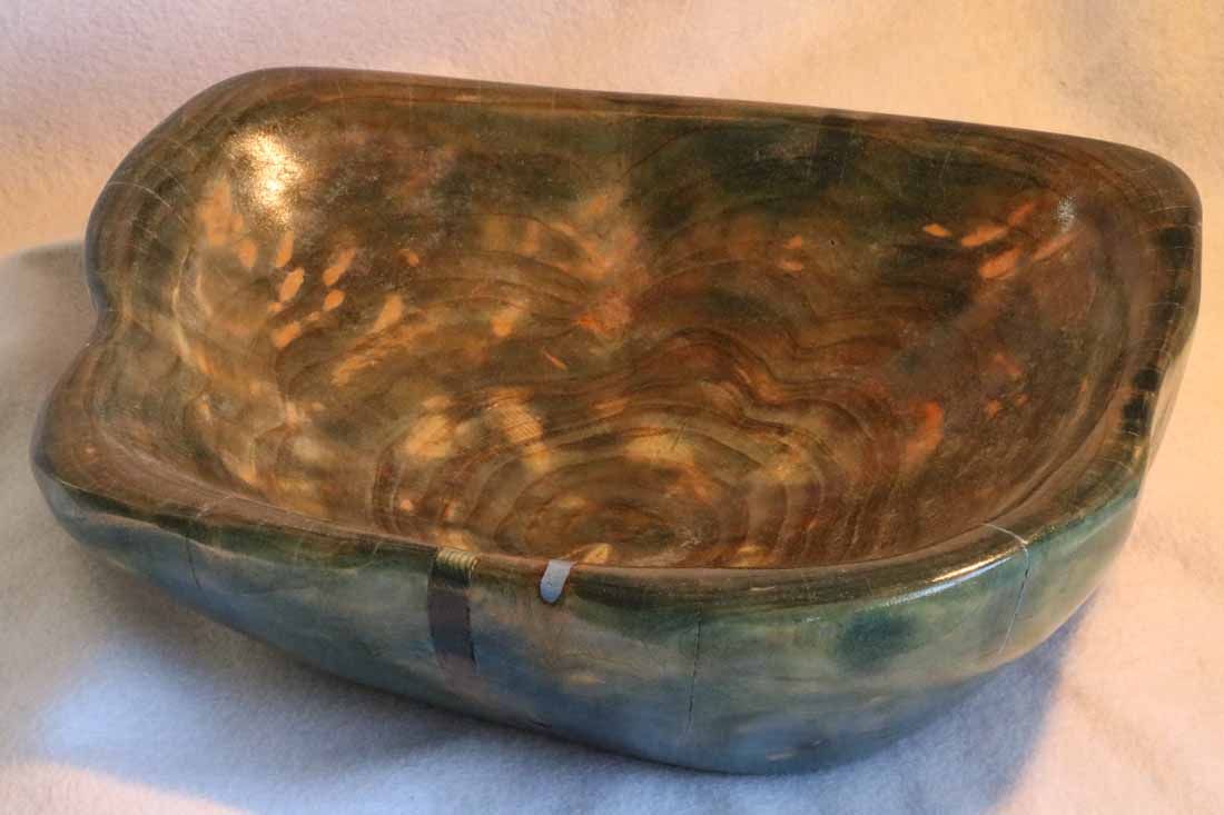 rustic handmade wood bowl